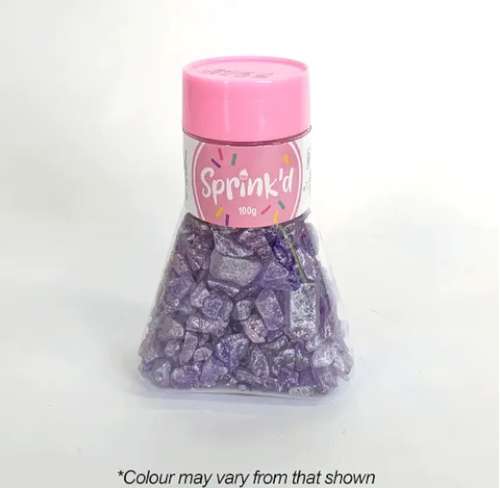 Sprink'd Geode Rock Sugar - Purple